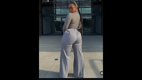 Businesswoman Executive Style Trousers – Straight Fit, Wide Leg🖤