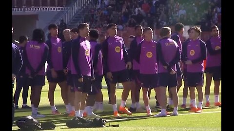 FC Barcelona practice match at New Camp Nou