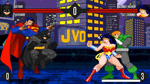 MUGEN - The Justice League - Batman & Superman vs. Wonder Woman & Guy Gardner - Download