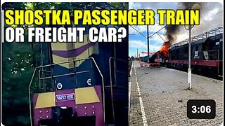 Insane moment of Geran dives the railway station in Shostka!