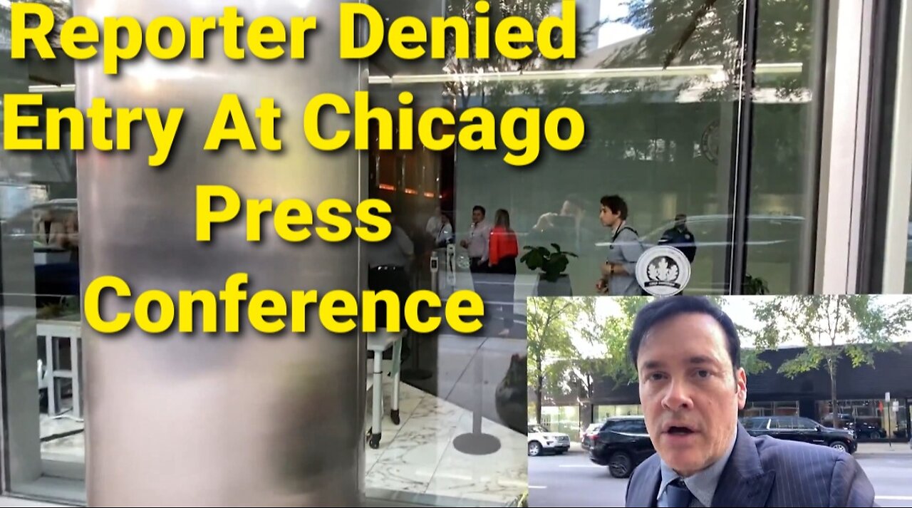 Shocking Ban! Reporter William J. Kelly Blocked from Pritzker & Johnson’s Press Conference!