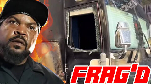 ANTIFA Fire Bombs Ice Cube's Tour Bus Mistaking it For ICE Bus 