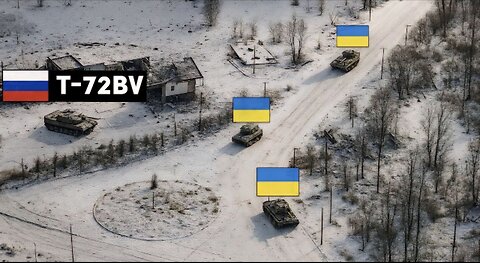 The Last Thing Ukrainians Saw Was a Black Russian T-72 Tank