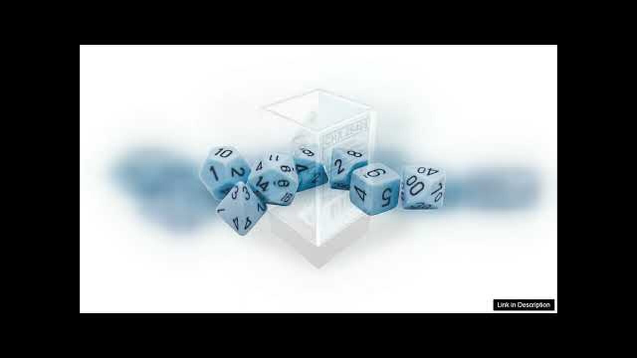 Opaque: Polyhedral Die Set: Pastel Blue/Black (7) Review