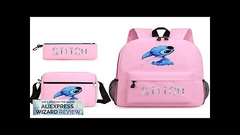 Disney Stitch Mochila Kids Backpack Children School Bags Teenage Girls Boys Laptop Review