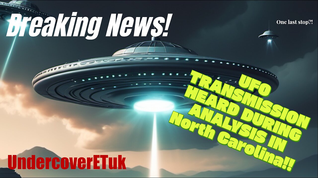 BREAKING NEWS! UFO RADIO TRANSMISSION HEARD IN CRAZY UAP ANALYSIS! NORTH CAROLINA USA! MUST SEE!