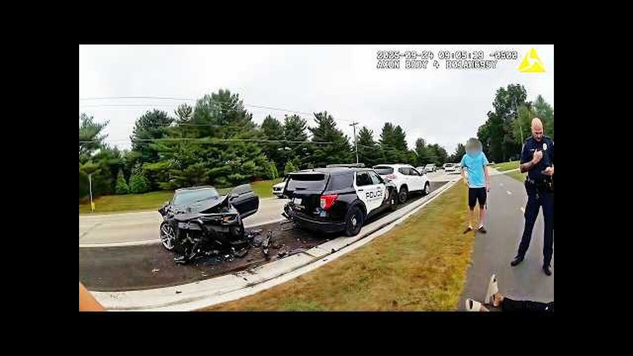 Impaired Driver Crashes Into Police, Acts Like Nothing Happened