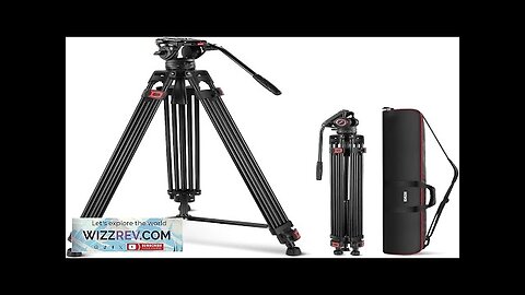 NEEWER 74" Video Tripod with Fluid Head QR Plate Aluminum Heavy Review