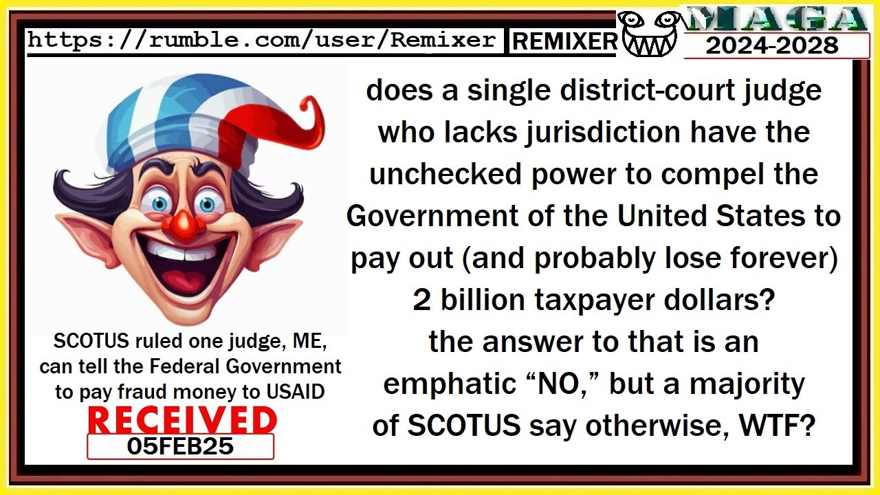 SCOTUS ruled ONE judge can tell the Federal Government to pay fraud money