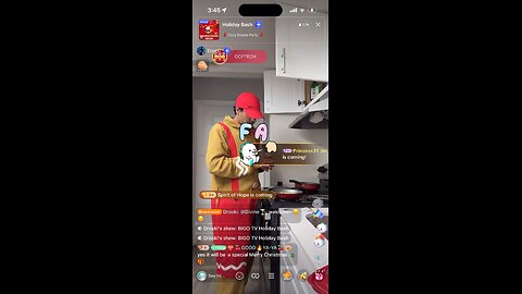 DROSKI CHRISTMAS HOLIDAY LIVE HOUSE BIGO LIVE