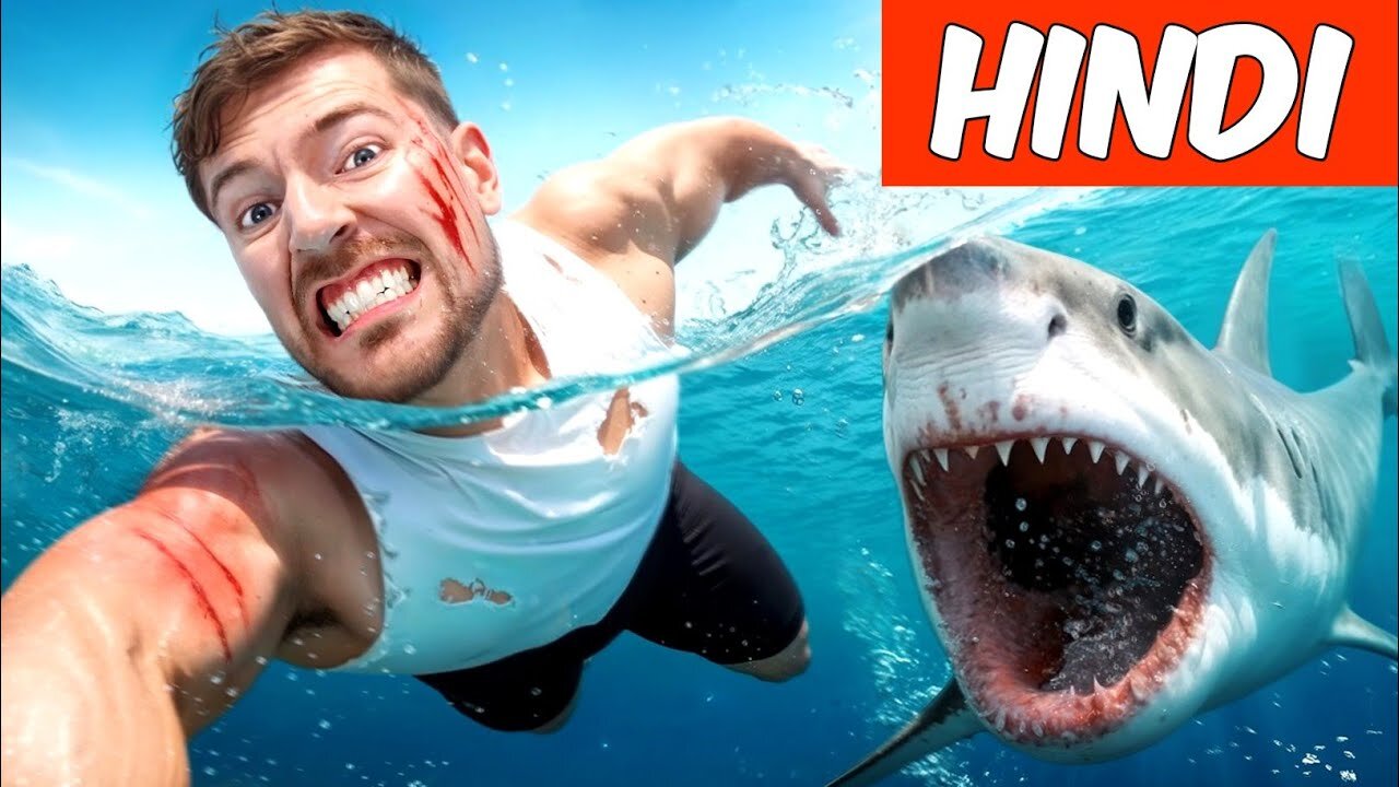 I Survived The 5 Deadliest Places On Earth in Hindi || mrbeast in hindi || mrbeast hindi ||