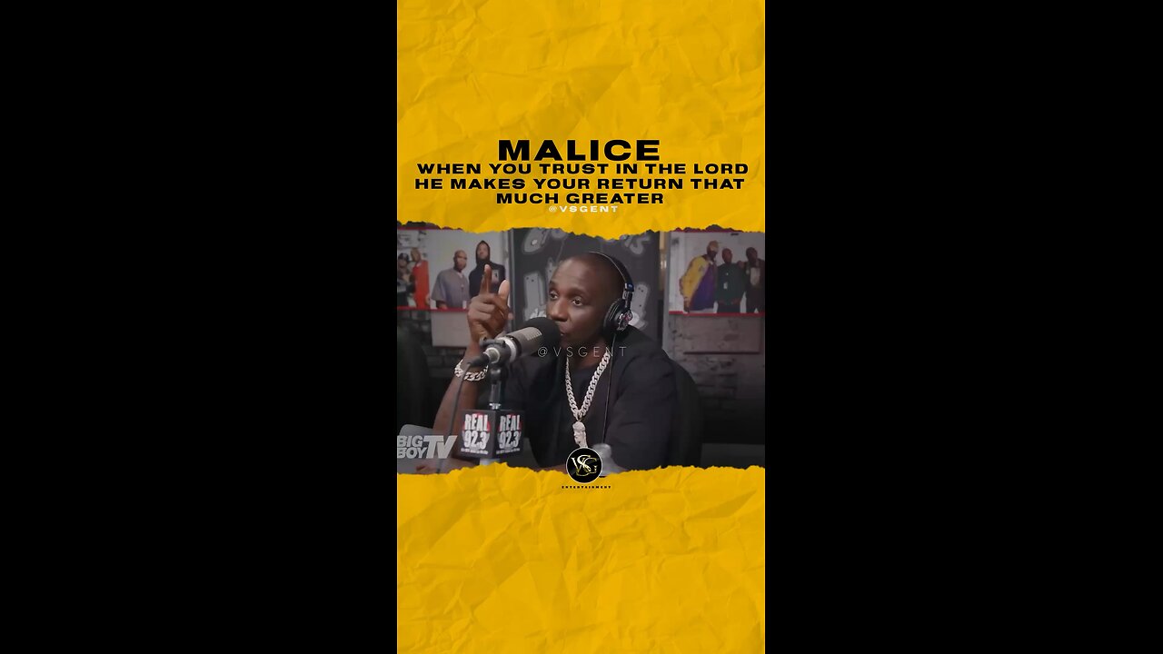 @malice When you trust in the lord he makes your return that much greater