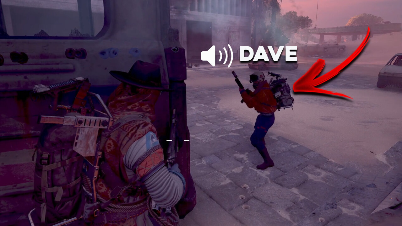 I found DAVE fighting a MINIGUN TANK
