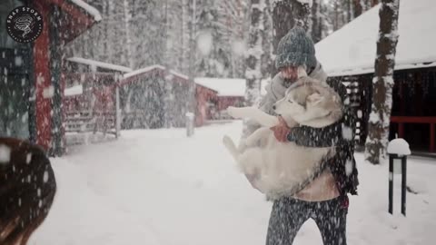 Love, Laughter, and Paws in the Snow.