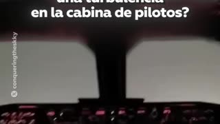 Un piloto muestra cómo se vive una turbulencia desde la cabina de vuelo