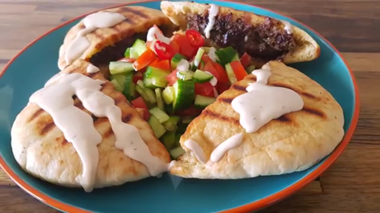 How To Make Arayes - Pita Stuffed With Meat