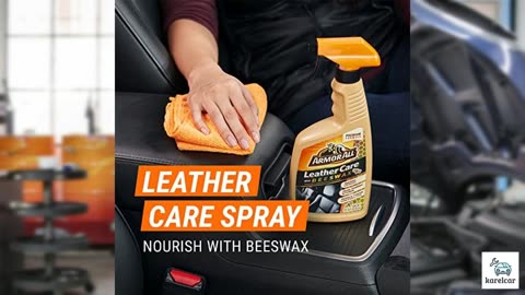 Armor All Car Leather Cleaner Spray, Beeswax Leath