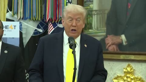 POTUS: "The people of Chicago are walking around with MAGA hats.