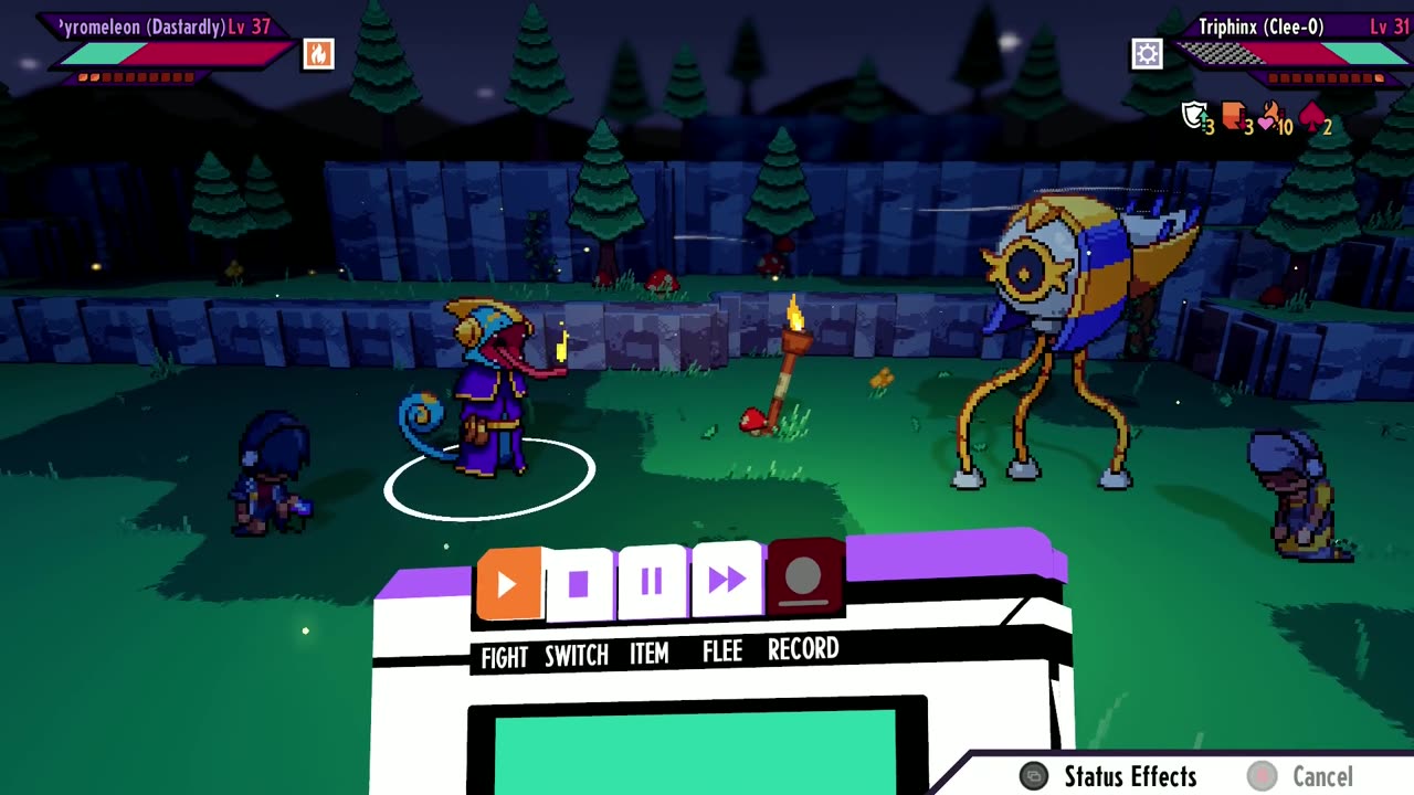 Cassette Beasts: dirt, rocks, petrification