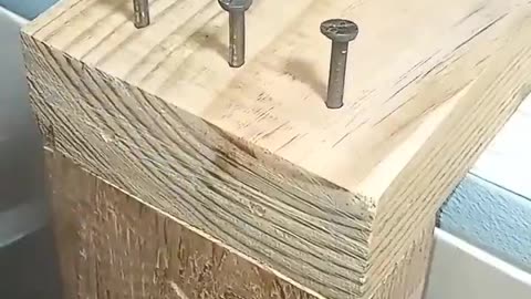 How to hide nails in wood.