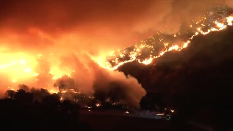 Tens of Thousands Ordered to Evacuate as Massive Fire Explodes in Northern Los Angeles County