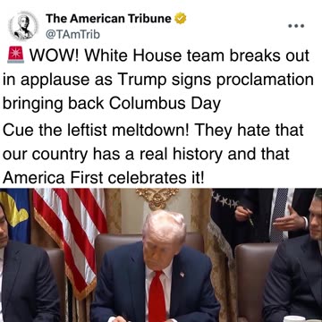 Trump Fulfills Pledge and Brings Back Columbus Day as American Holiday
