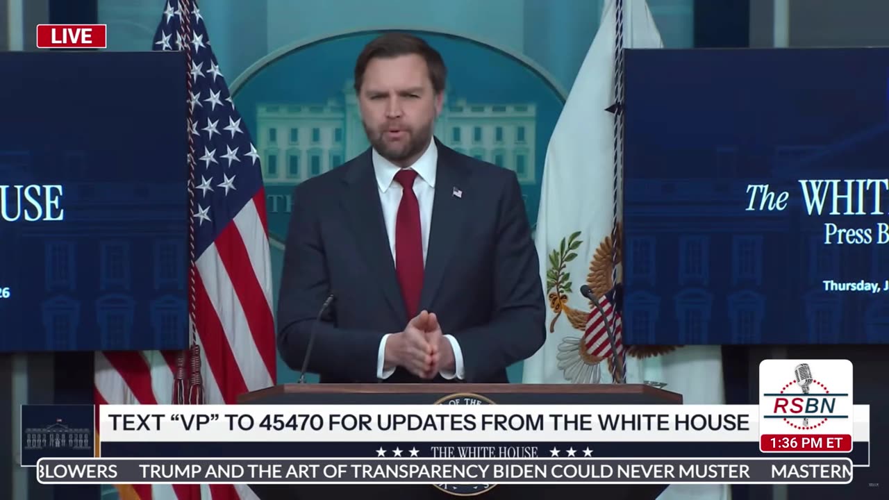 WATCH: VP Vance Rips into the Fake News's Reporting of the Minnesota Shooting - 1/8/26