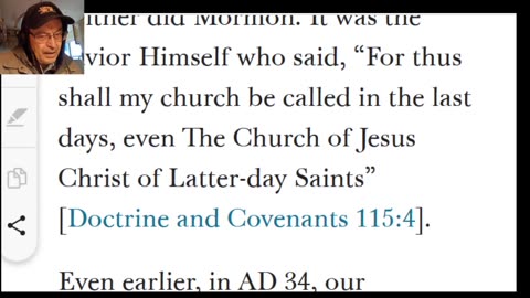 Official Name of Mormon Church is - D and C 115 Verse 4 - 10-4-25