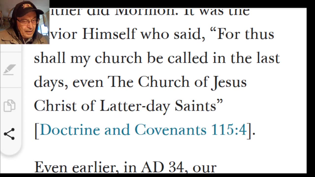 Official Name of Mormon Church is - D and C 115 Verse 4 - 10-4-25