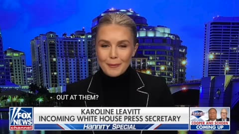 Kayley McEnany (Fox) Introduces Trump's Incoming Press Secretary, Caroline Levitt