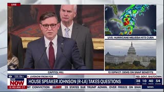 Mike Johnson lays it ALL OUT when asked if he would BRING BACK the House to vote on ANOTHER CR