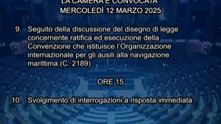 Roma - Camera - 19° Legislatura - 445° seduta (12.03.25)