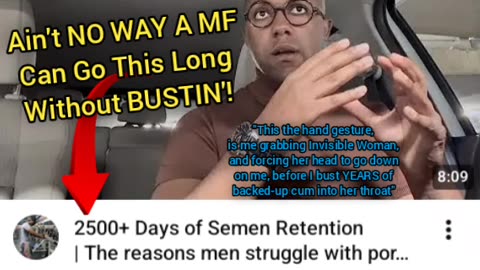 Going 2500+ Days Without Jackin' Is Retarded