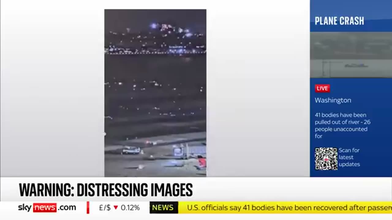 New video shows plane _ helicopter colliding in Washington DC