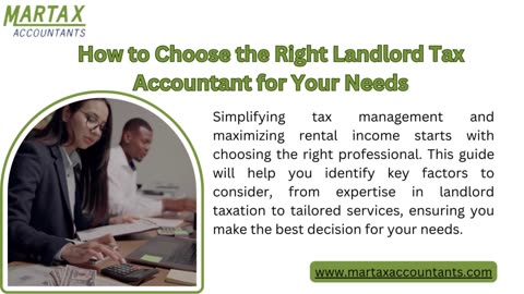 How to Choose the Right Landlord Tax Accountant for Your Needs