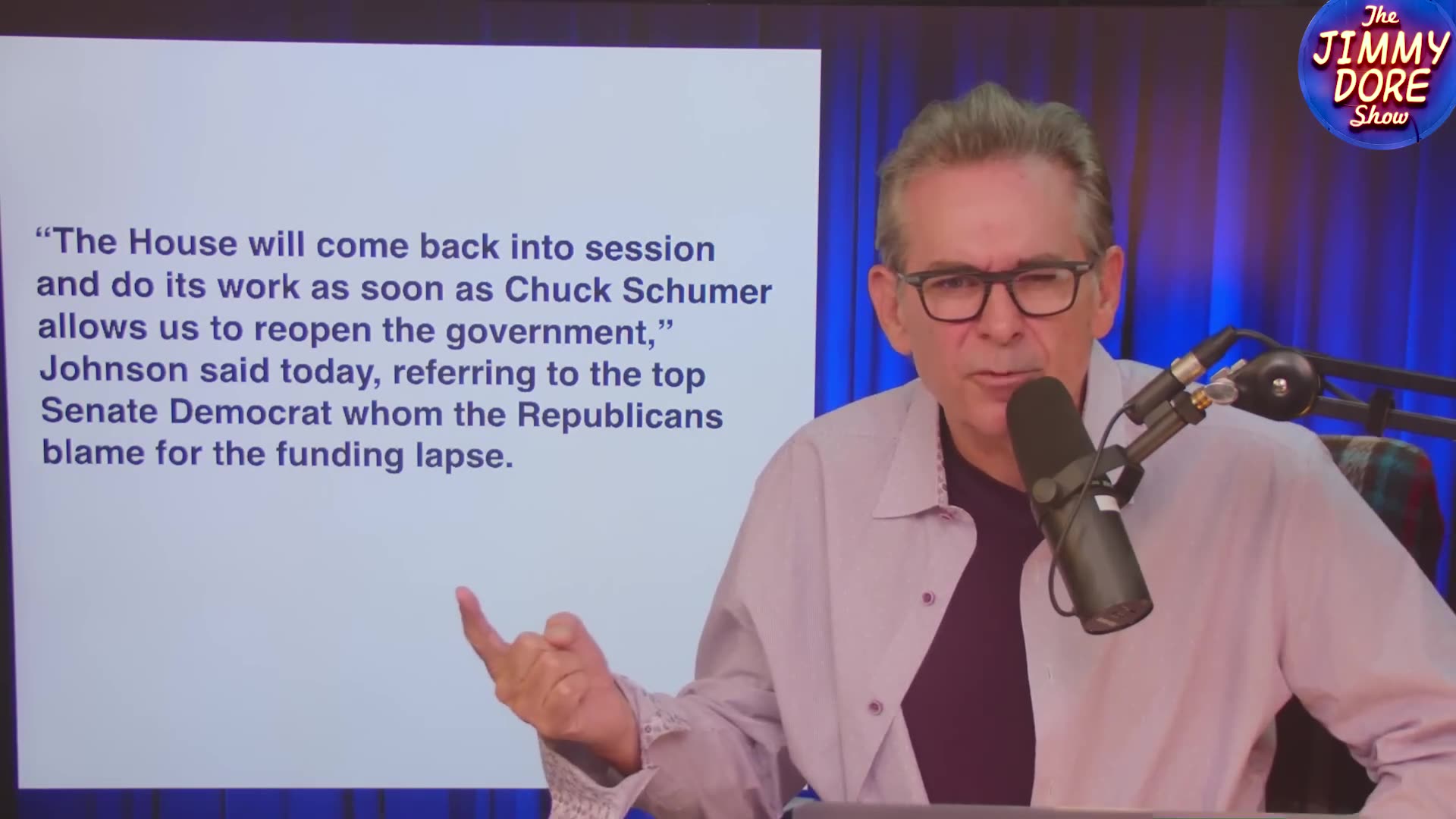 📌Thomas Massie reveals real reason the Gov’t is Shut Down! | Jimmy Dore