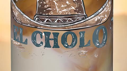 Vaso exclusivo El Cholo estilo lata – Arte único mexicano #ElCholo #VasoÚnico