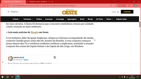 Papa reza com rei Charles em momento histórico no Vaticano.mp4