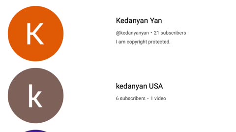 Look at the 4 account that Kedanyan haves