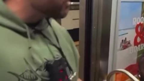 Holy shit! This is New York City. No ID, doesn't identify himself, trying to kidnap a passenger.😳