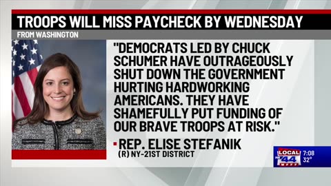 Elise Stefanik is co-sponsoring the "Pay Our Troops Act."