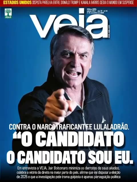 Bolsonaro: contra o Narcotraficante Lulaladrão o candidato sou eu. 😁