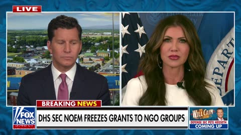 DHS secretary Kristi Noem announces freeze of grants to NGO groups