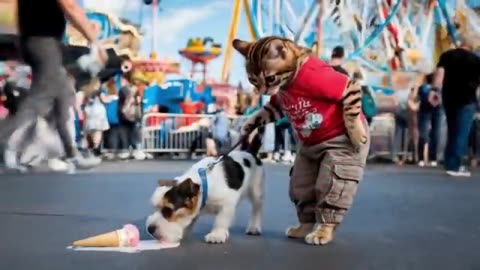 Cats Having A Day at the Amusement Park!!!!