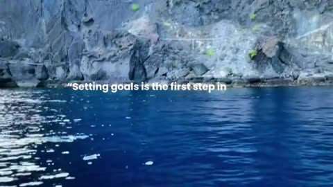 Setting goals is the first step in turning the invisible into the visible.