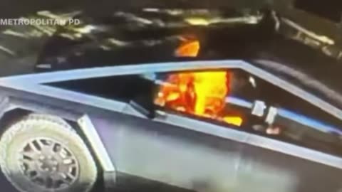 Tesla truck explosion.....did driver suicide right before explosion?