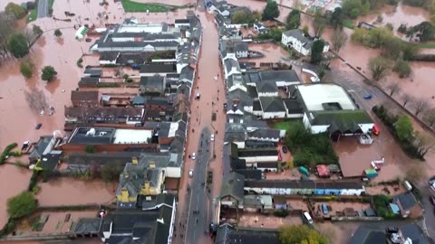 Wales hit by widespread flooding from Storm Claudia