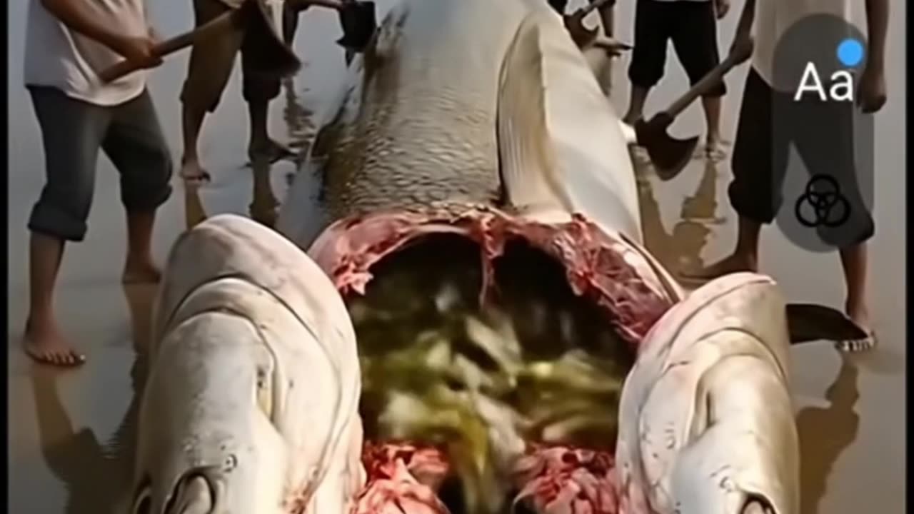 Rescue small fishes from giant shark