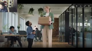 A Woman With Blond Hair And Tall Height Quits Her Job At Uber With Comedic Style Fake Funny Parody