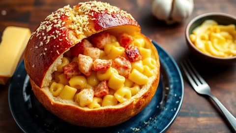 FlavorVille Lobster Mac & Cheese Bread Bowl 🦞🧀 Molten Viral Indulgence